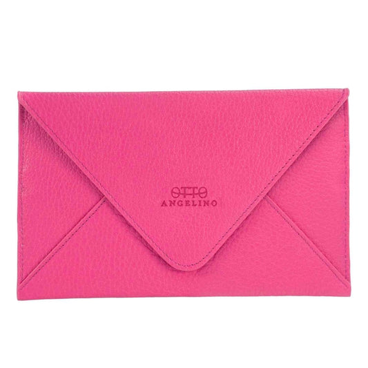 Pink Otto Angelino Top Grain Leather Wallet