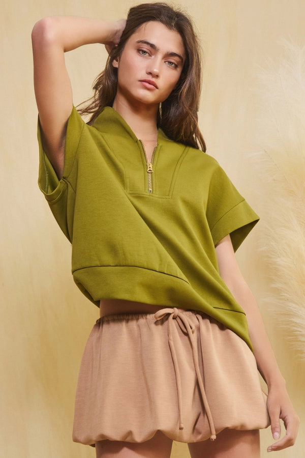 Modern Motion Half-Zip Top
