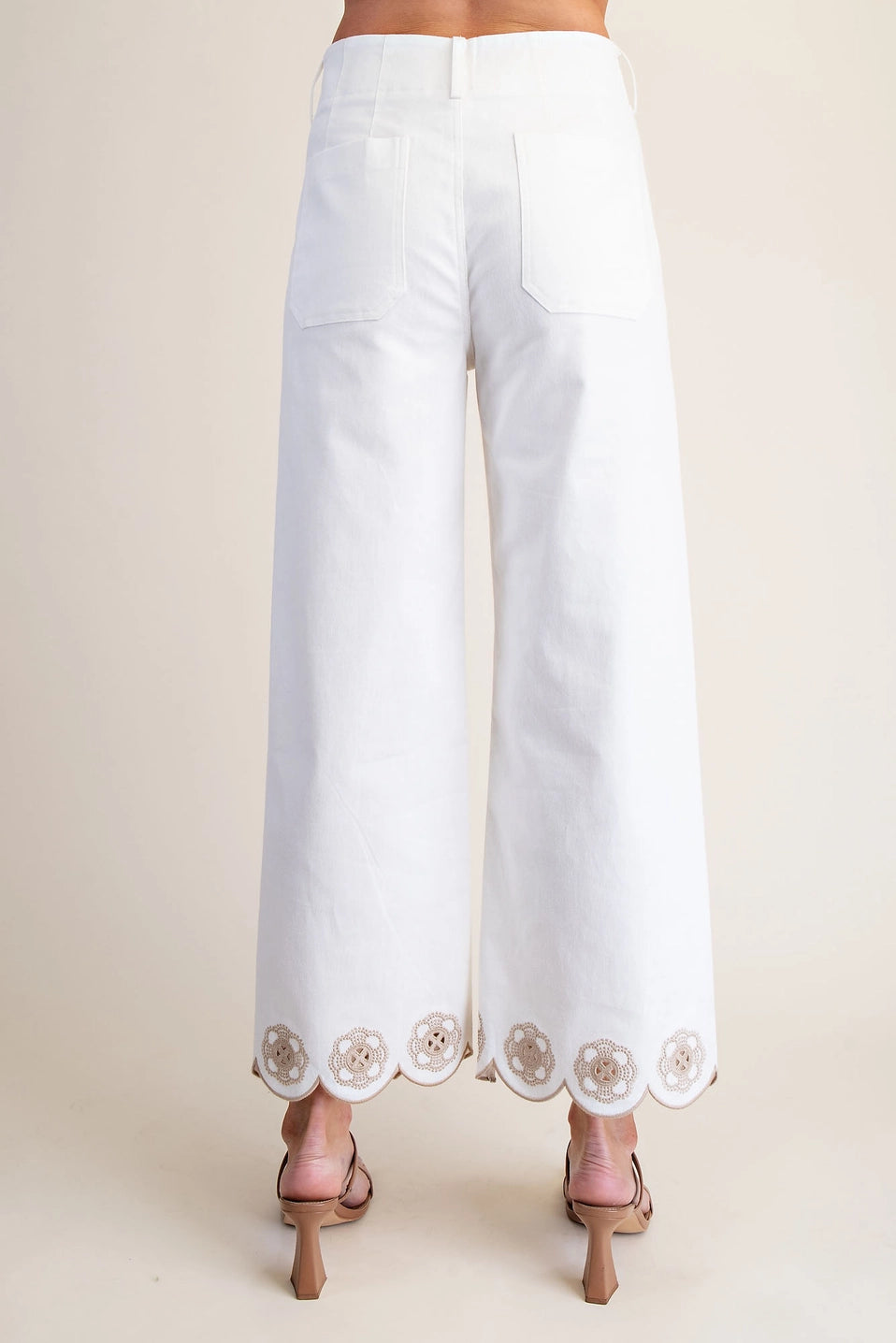 The Blushing Scallop Wide-Leg Pants