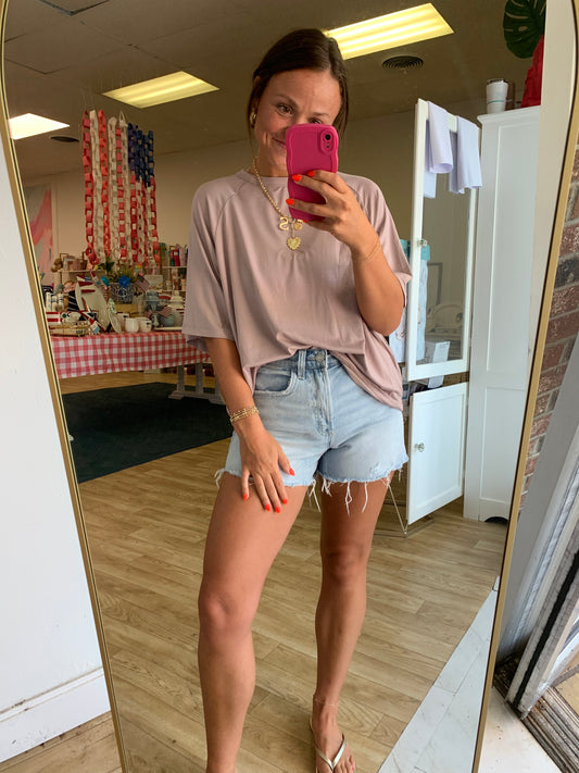 A Boxy Fit Drop Shoulder Top