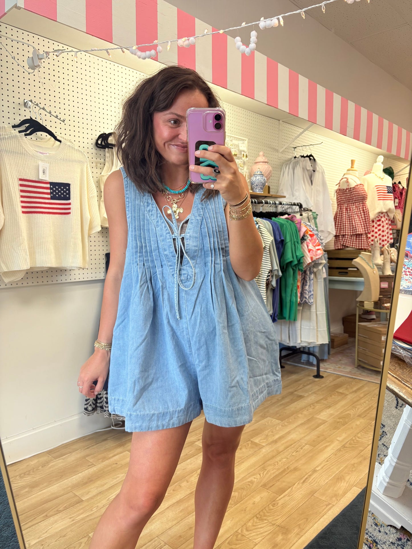 Denim Dreams Short Romper