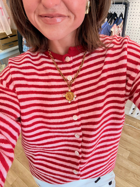 Luna Pearl Coin Necklace