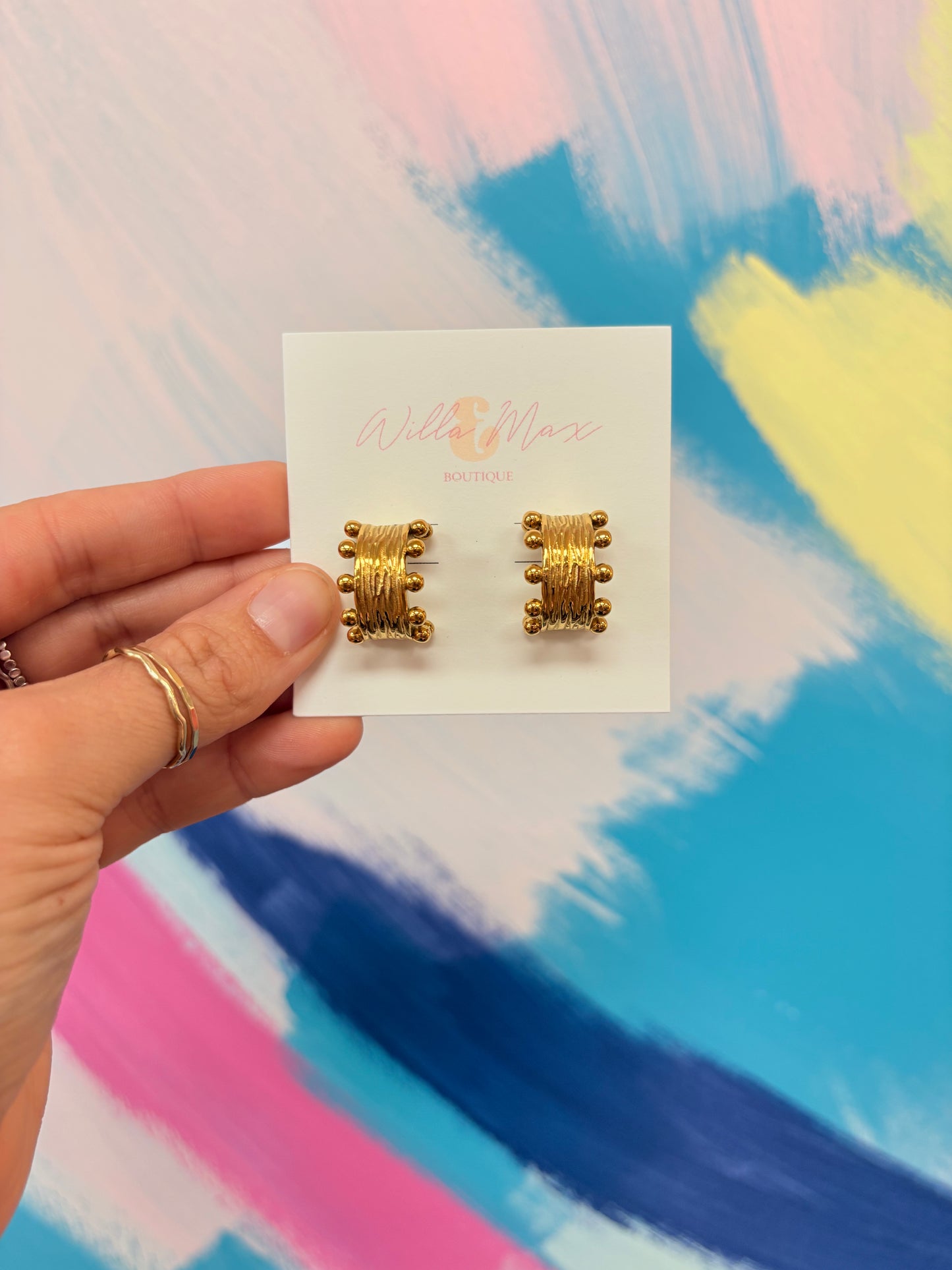 Melissa Gold Stud Hoops