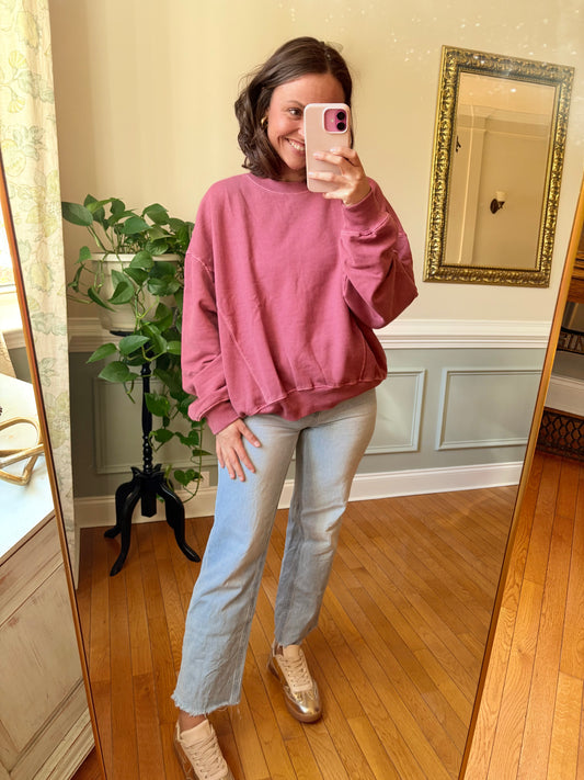 Lazy Days Pigment Washed Sweatshirt