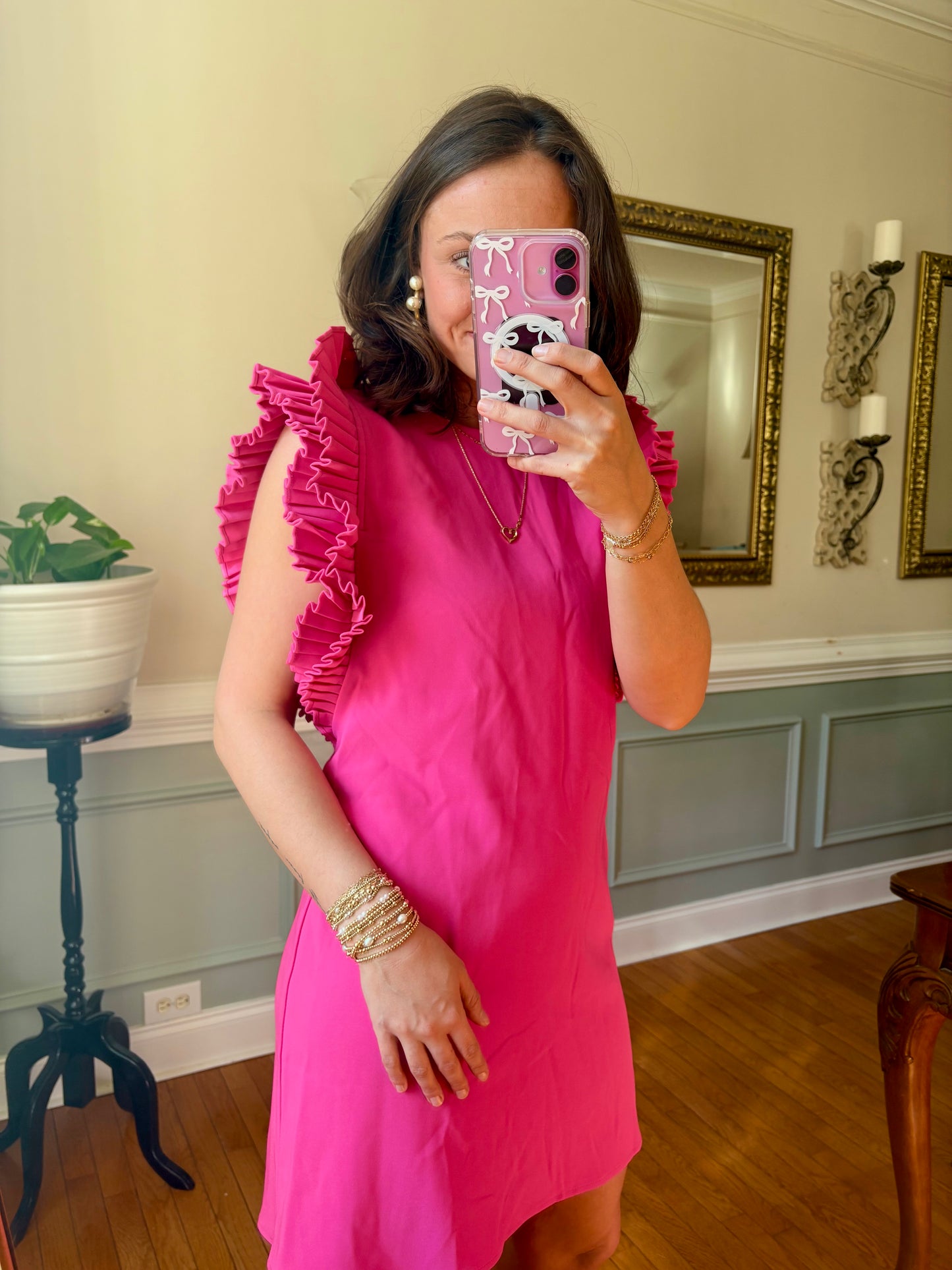 Pleat Don't Let Me Down Dress