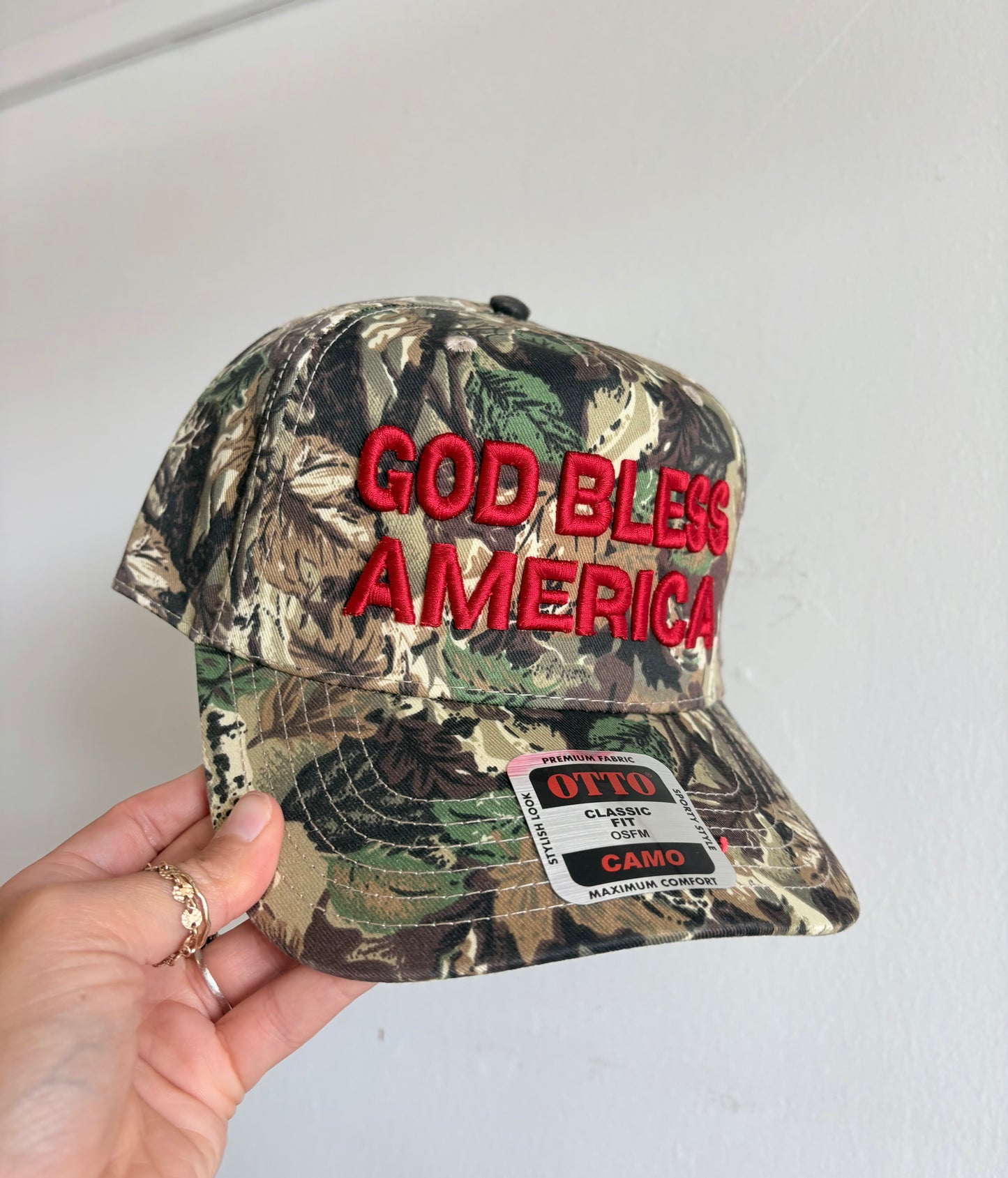 God Bless America Trucker Hat