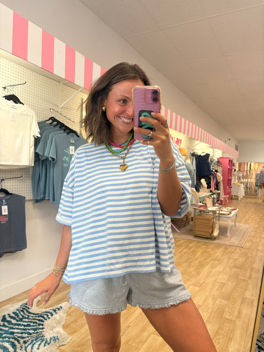 The Throw-On Striped Tee