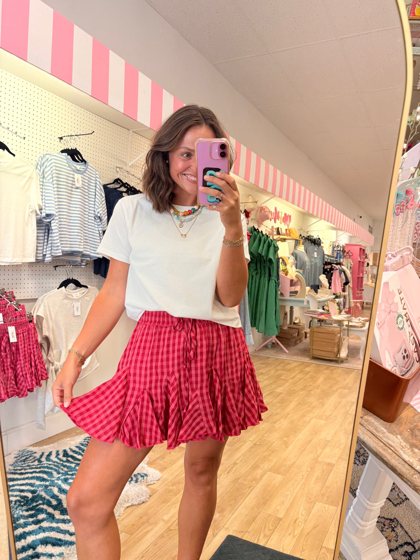 Strawberry Social Mini Skirt