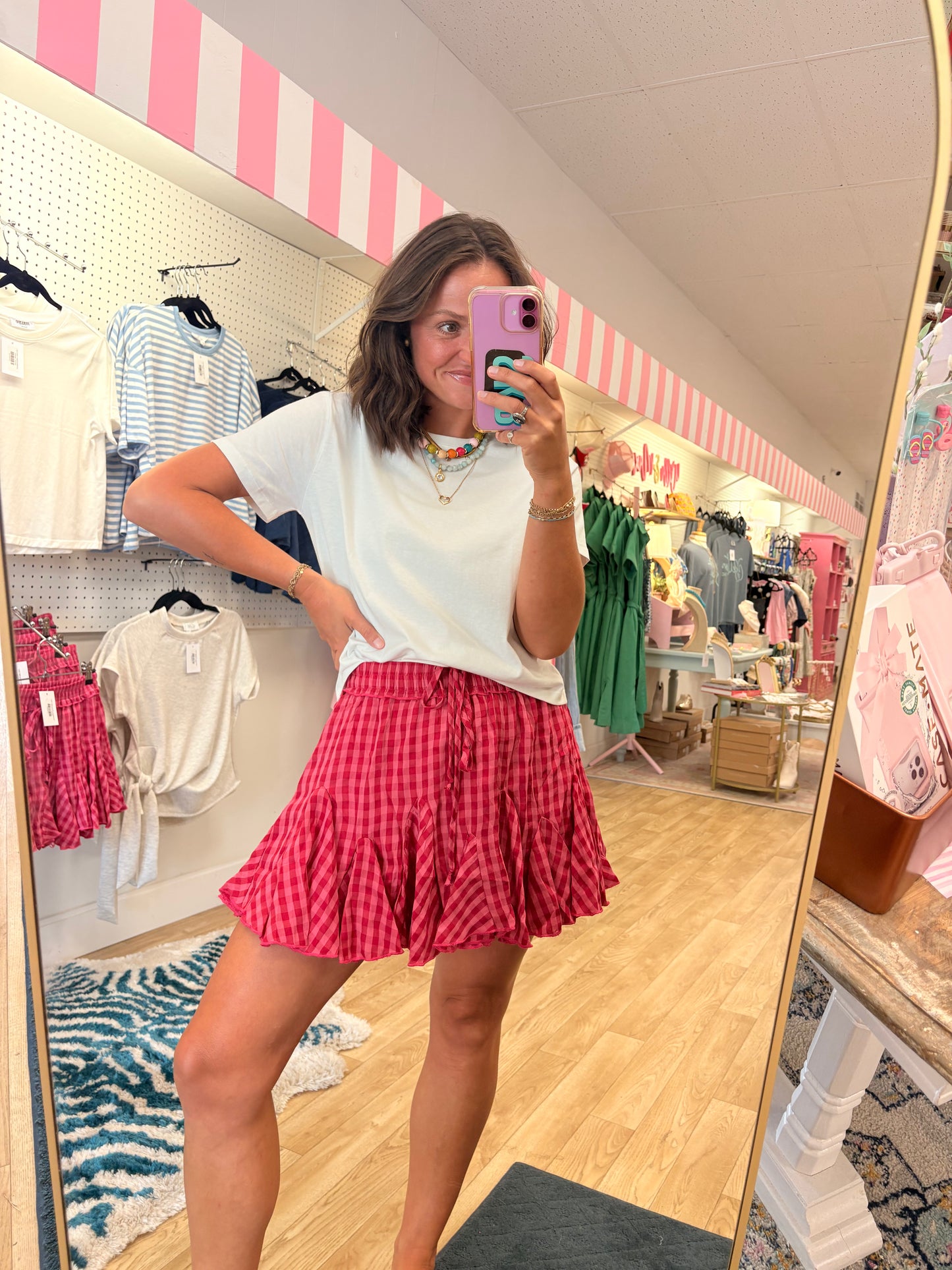 Strawberry Social Mini Skirt