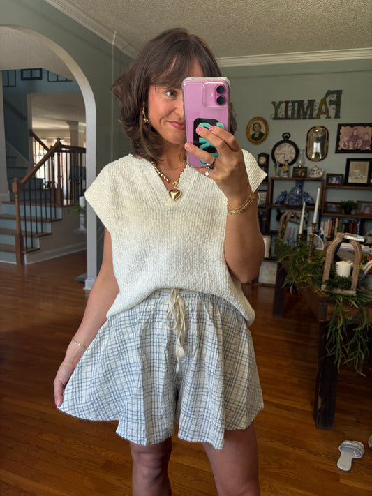 Plaid and Play Flowy Shorts