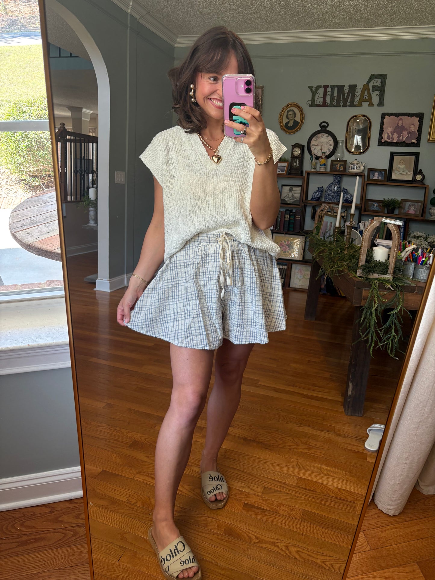 Plaid and Play Flowy Shorts