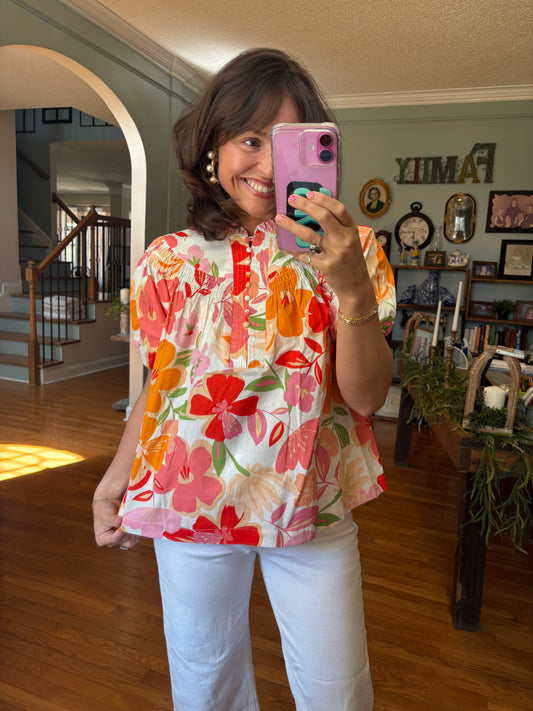 Poppy-lin Perfection Floral Top