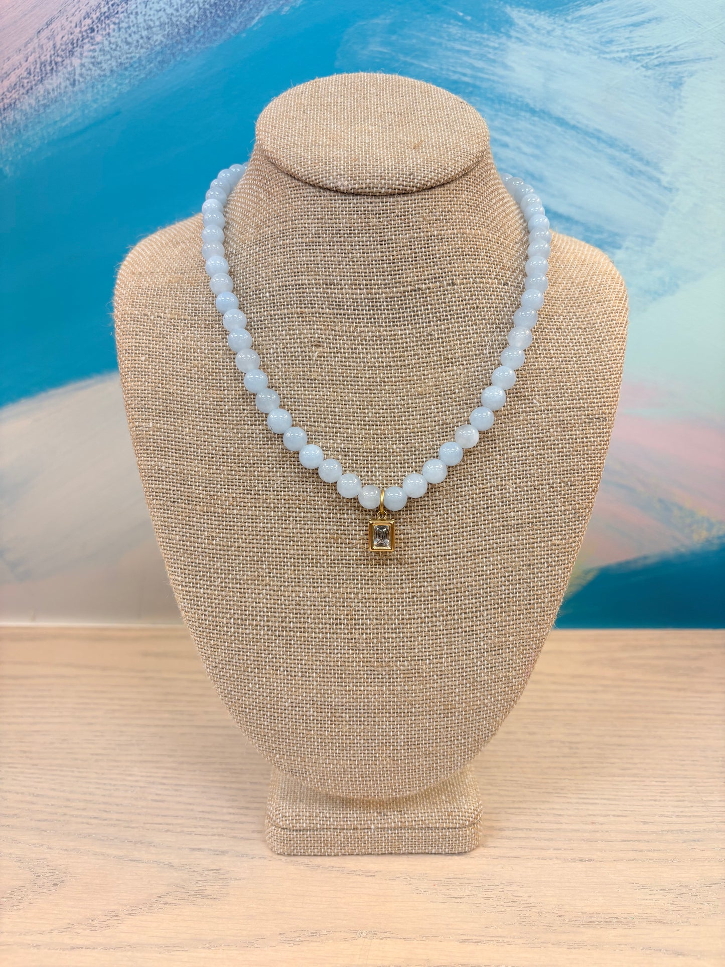 Adley Necklace - Sky Blue