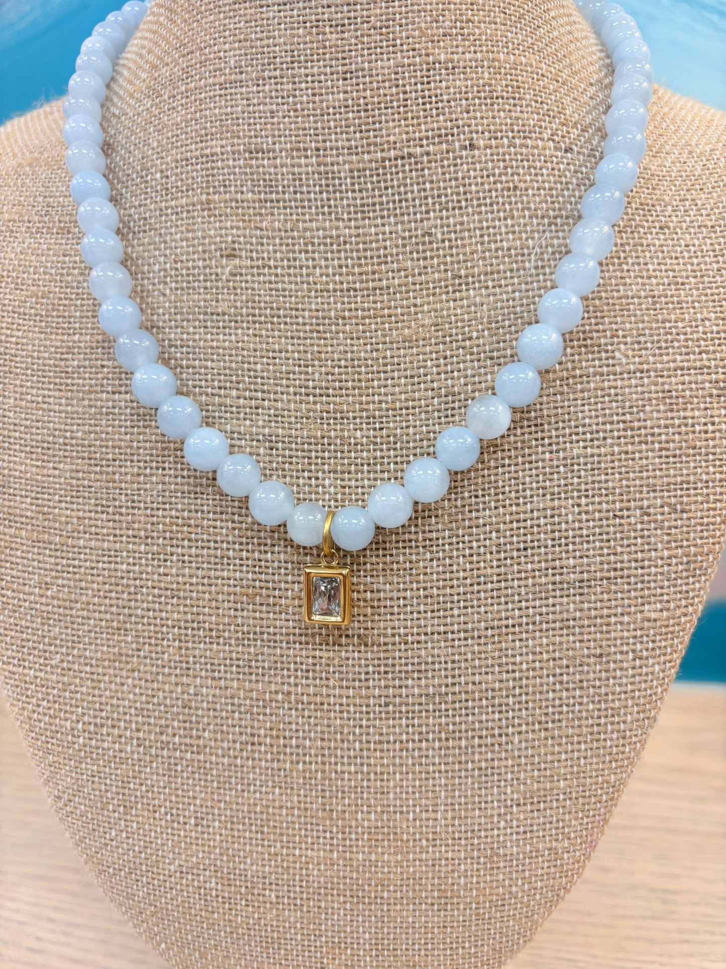 Adley Necklace - Sky Blue