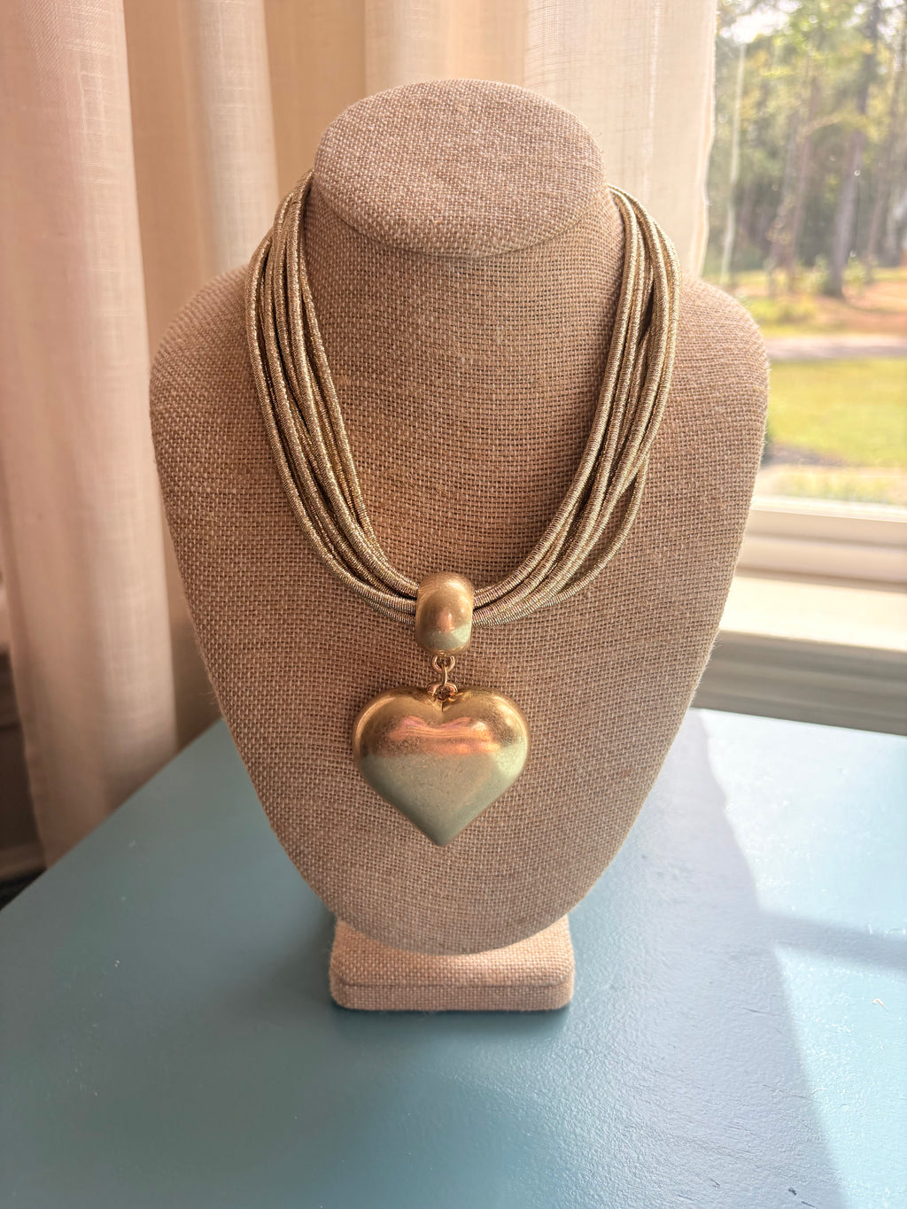 Sutton Puff Heart Necklace