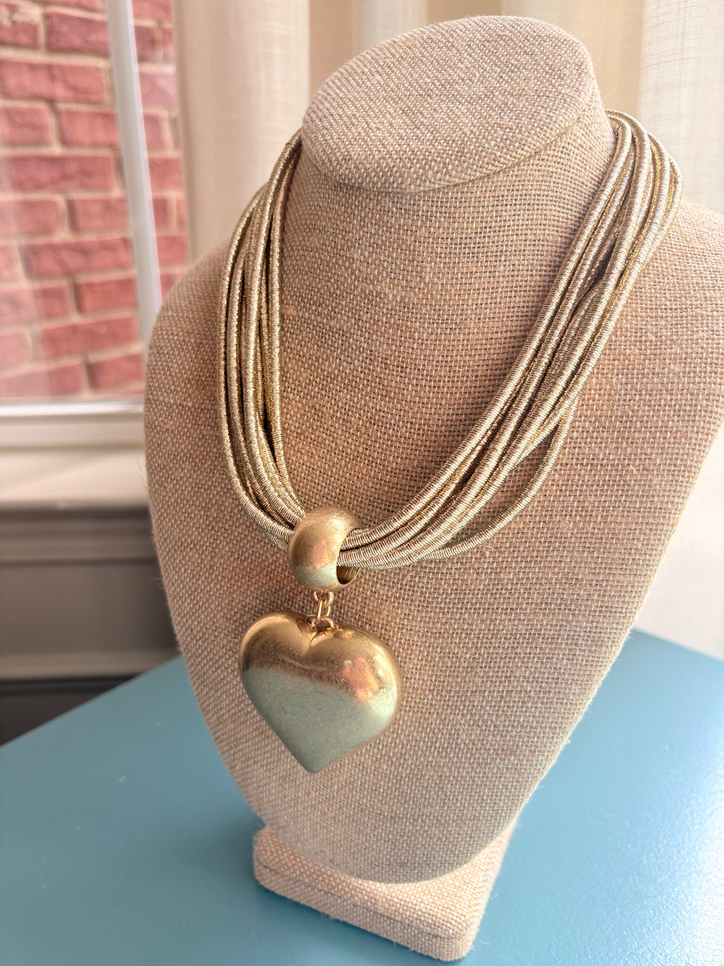 Sutton Puff Heart Necklace