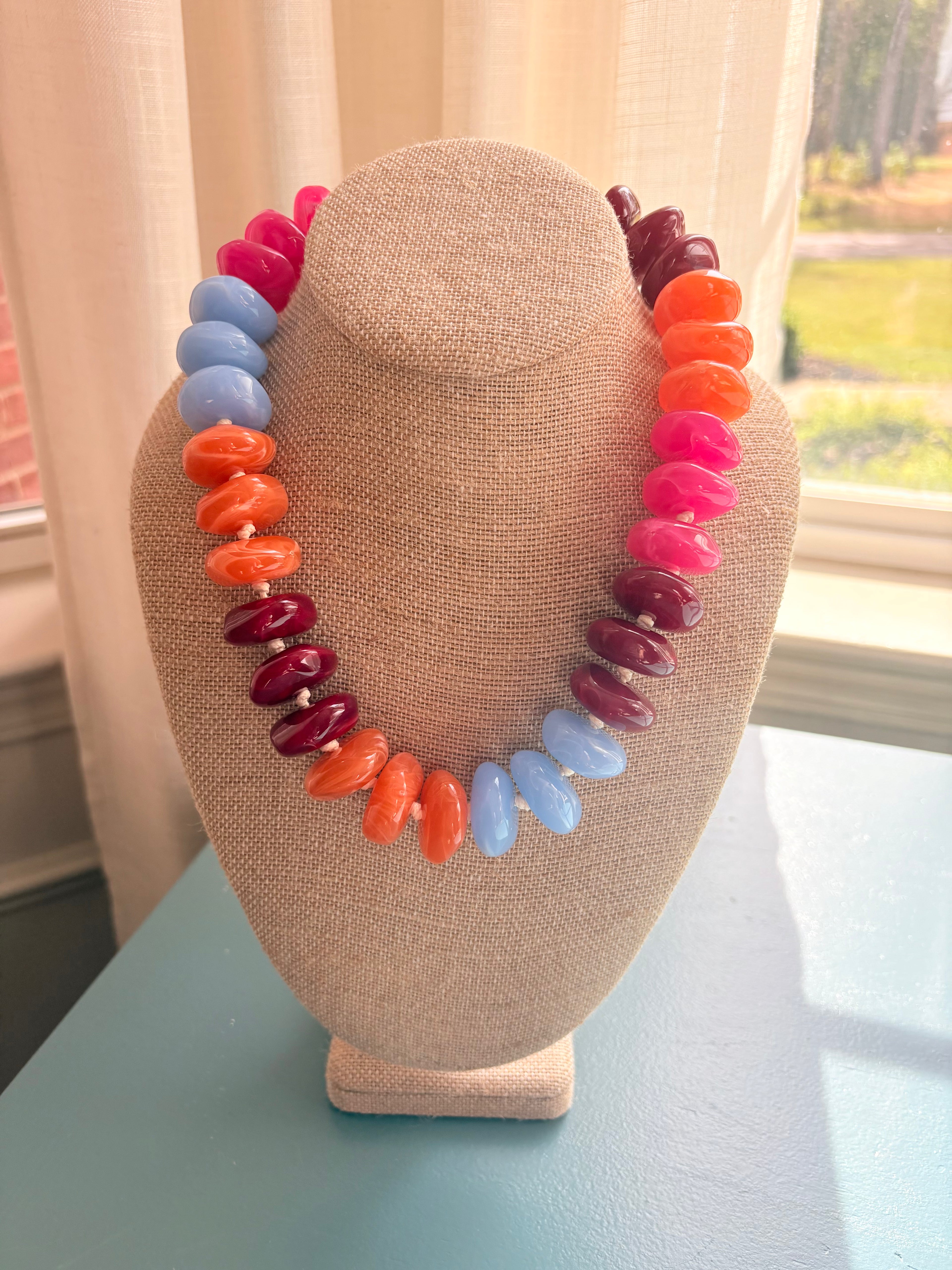 Stevie Resin Beaded Necklace