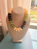 Tate Resin Beaded Necklace