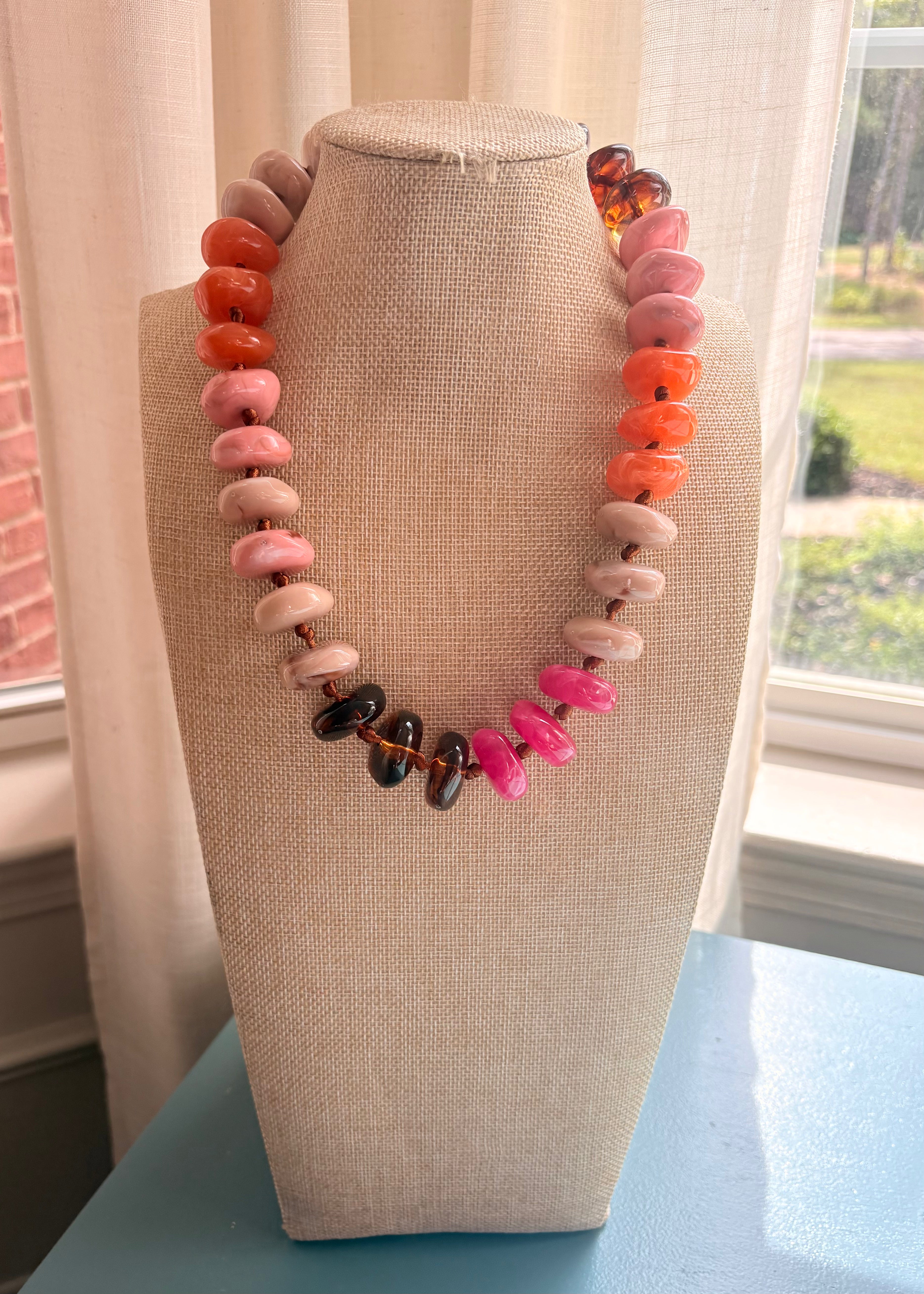 Jules Resin Beaded Necklace