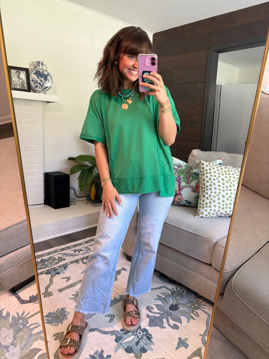 More to Me Terry Sweatshirt Top