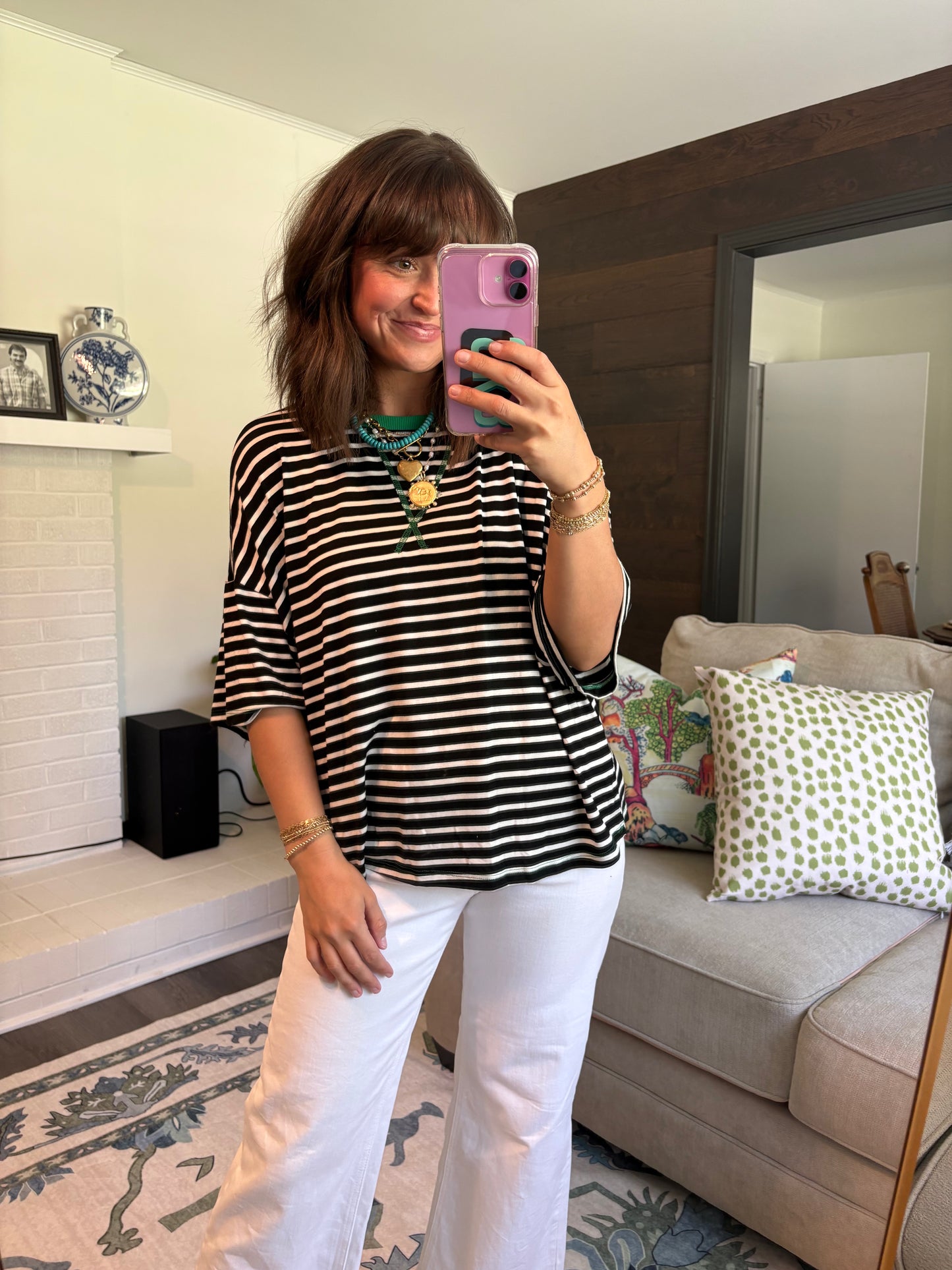 Lines of the Times Oversized Tee
