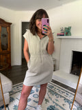 Effortlessly Elevated Half Zip Mini Dress