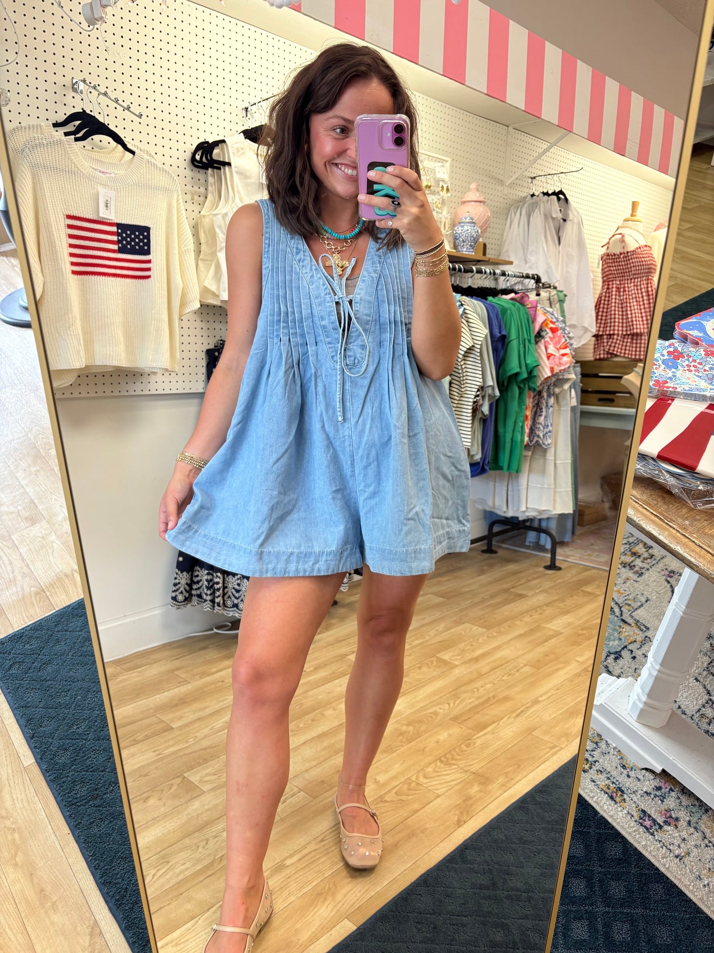 Denim Dreams Short Romper