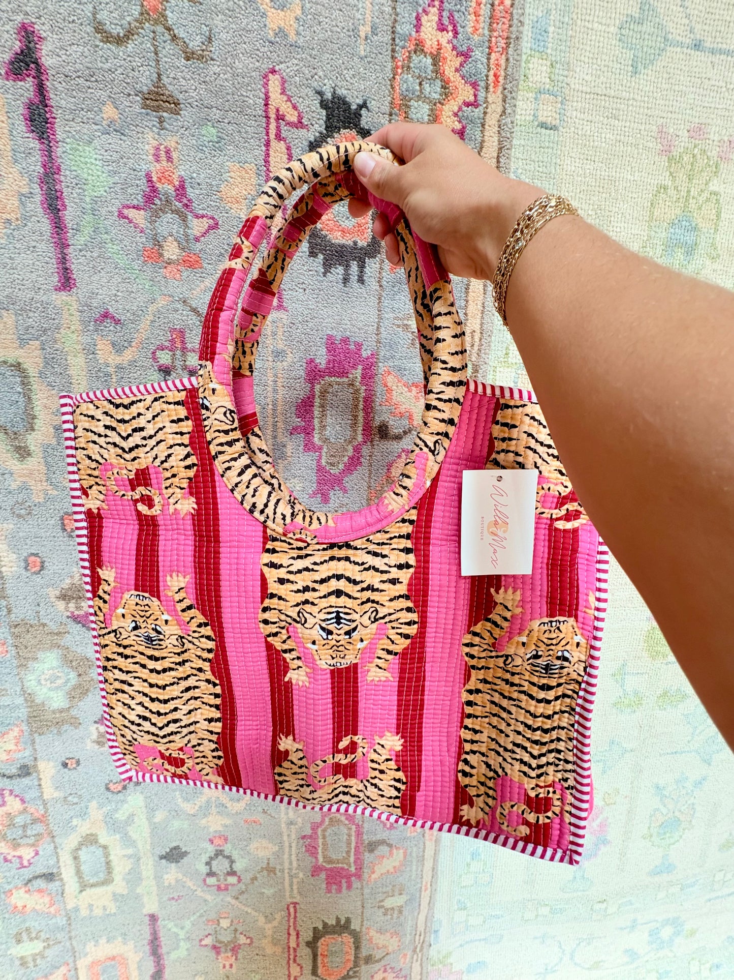 Fierce Threads Quilted Tote Bag