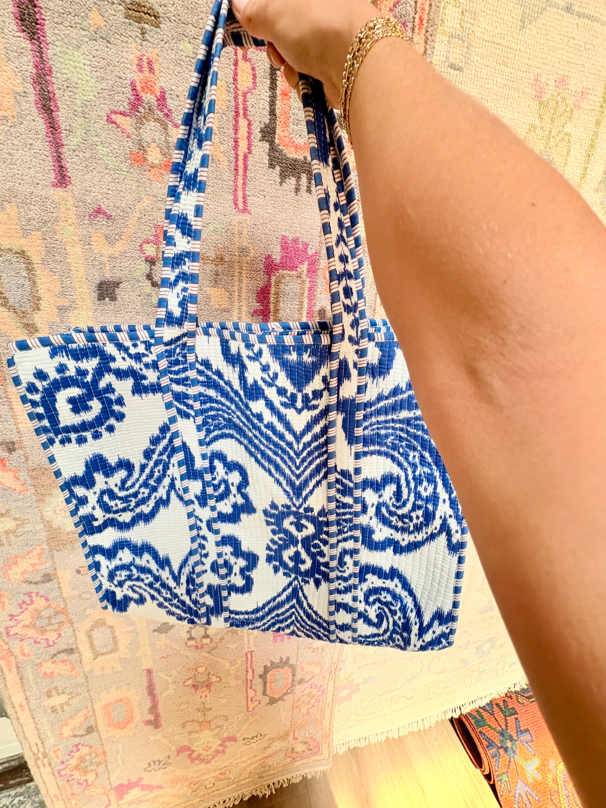 Quilted Keepsake Tote Bag