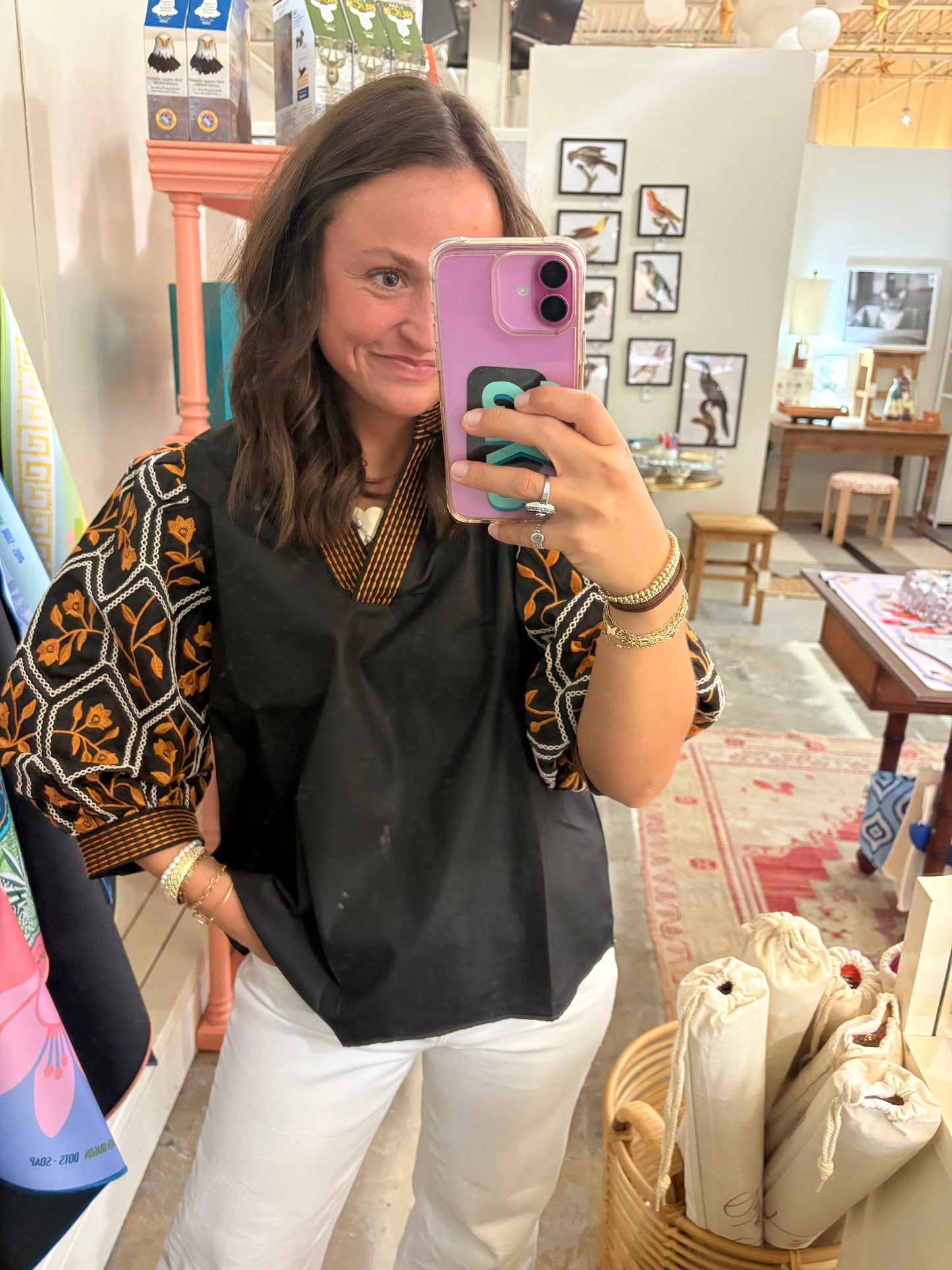 Garden Embellish Embroidered Top
