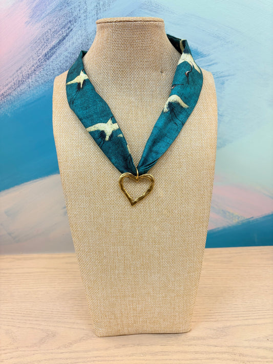 Birds of a Feather Scarf Necklace
