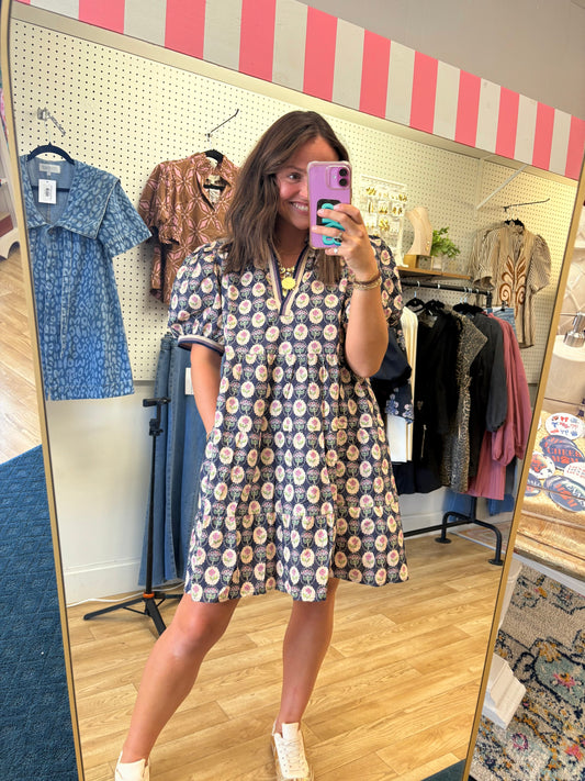 Bloomfall Tiered Mini Dress