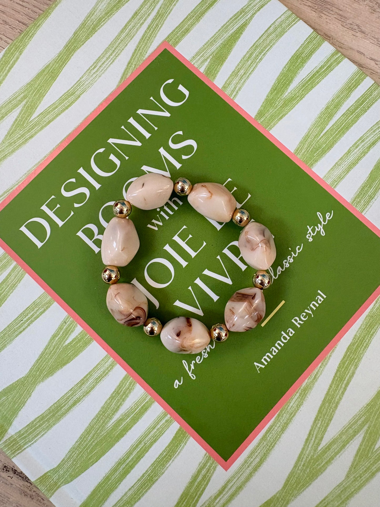 Peyton Acrylic & Gold Bracelet