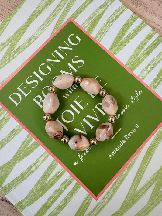 Peyton Acrylic & Gold Bracelet