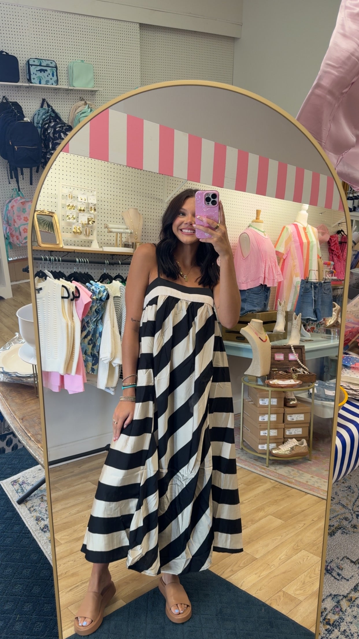 Bold Stripes and Beautiful Maxi Dress