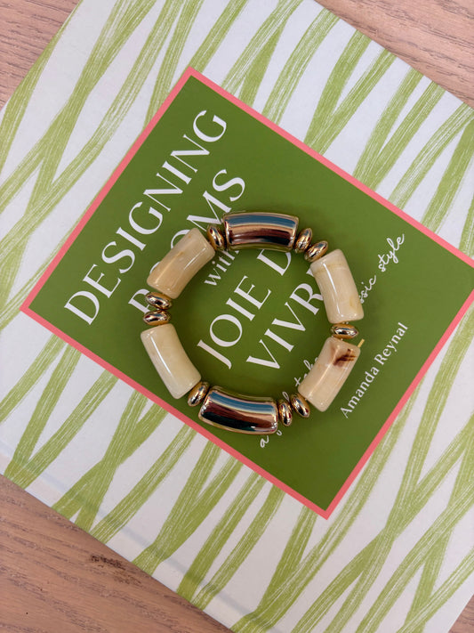 Gina Acrylic Beaded Bracelet