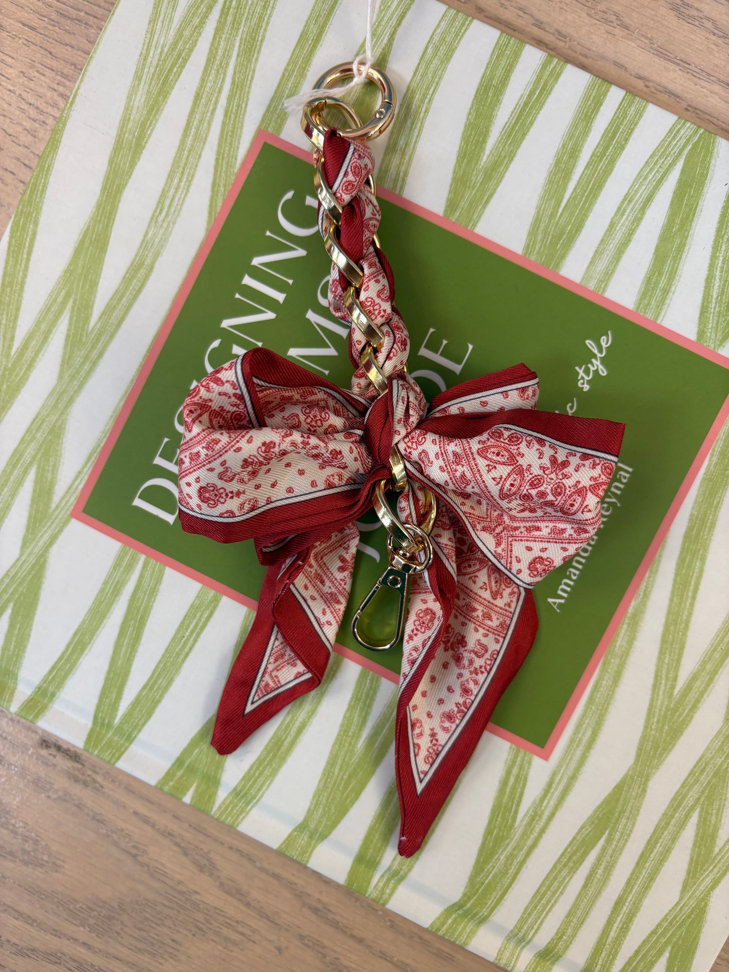 Amy Scarf Charm Keychain
