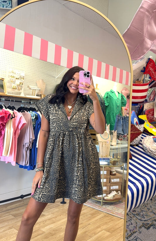 Raw Instinct Leopard Mini Dress