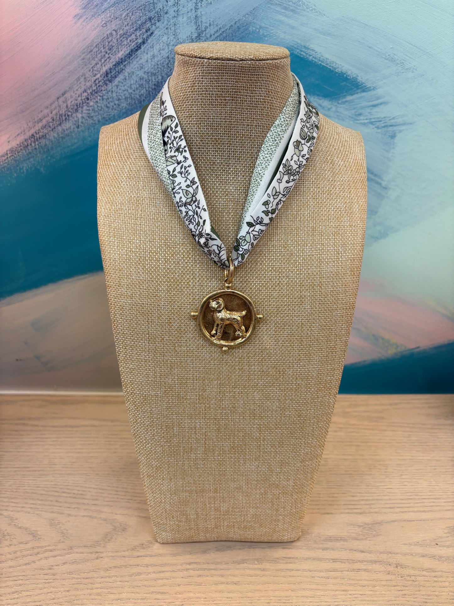 Tristen Hound Scarf Necklace