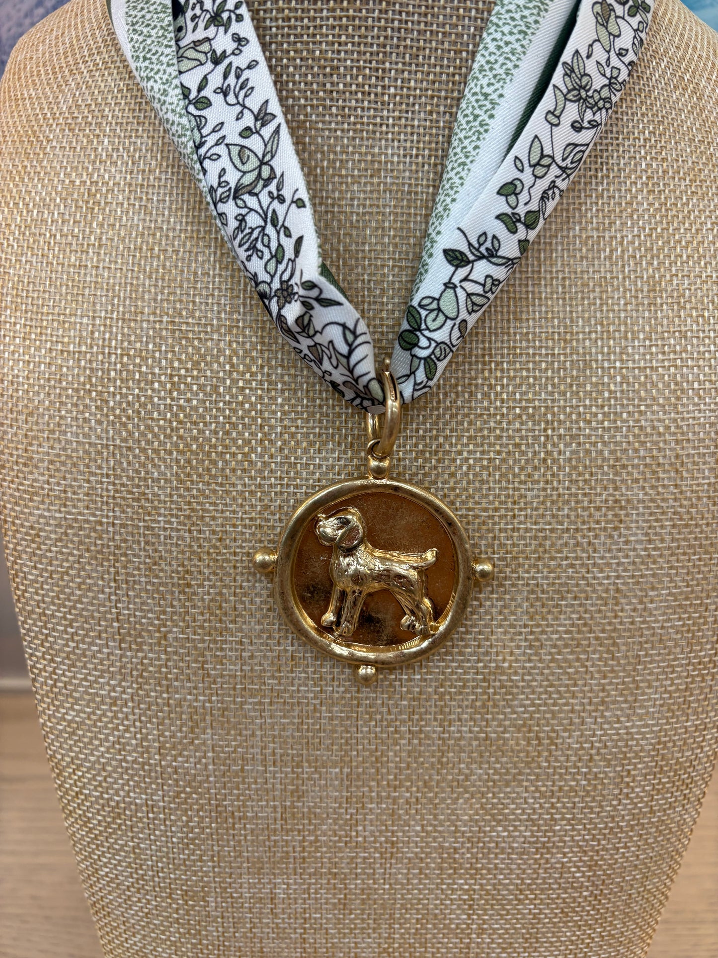 Tristen Hound Scarf Necklace