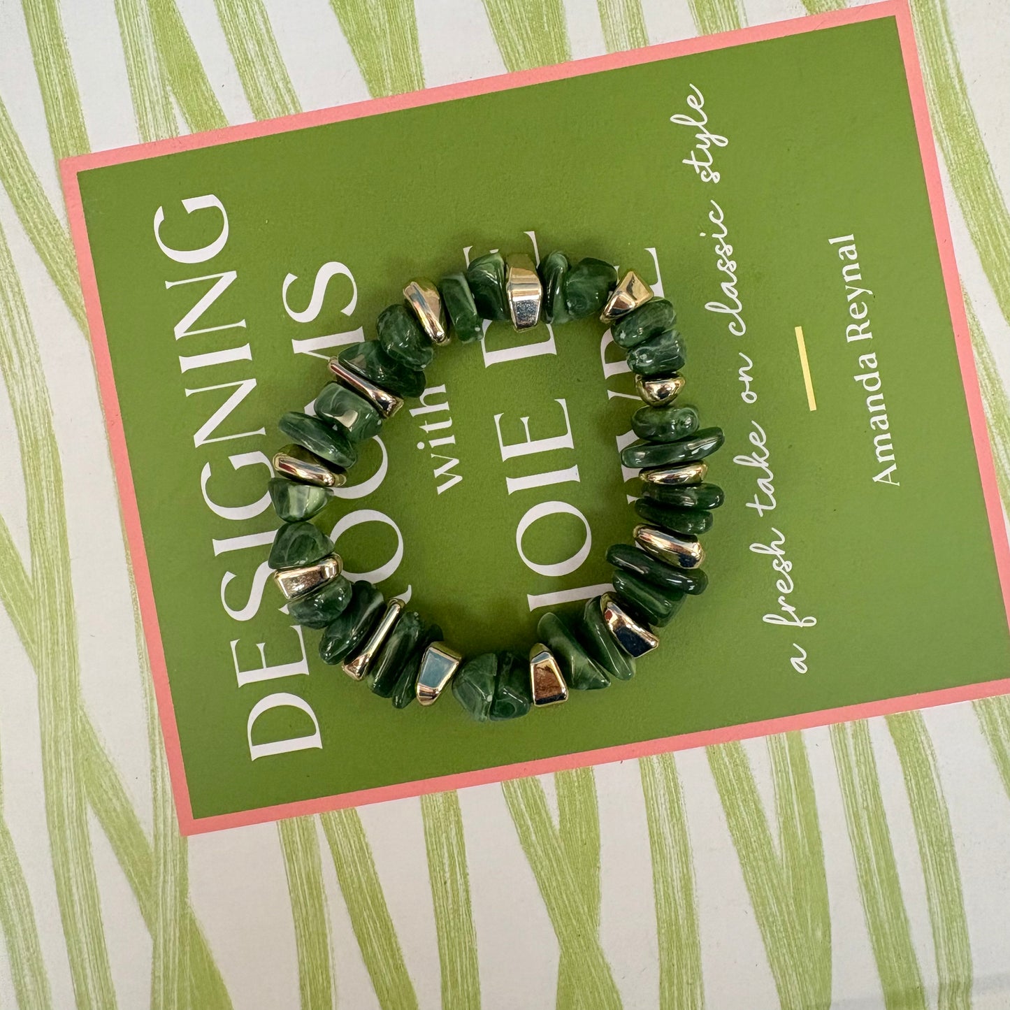 Jolene Green Beaded Bracelet