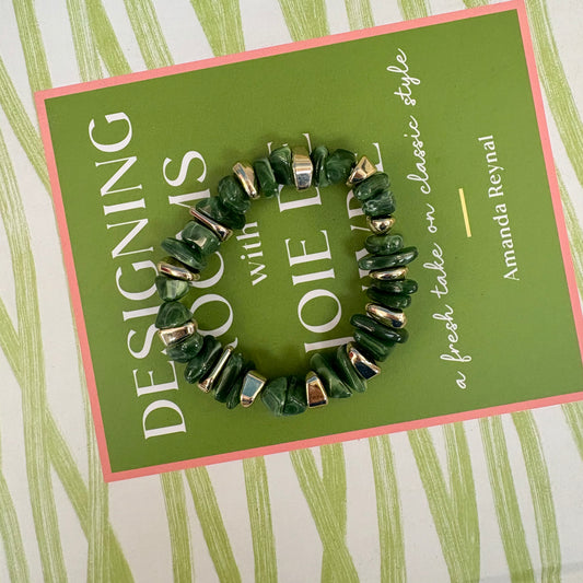 Jolene Green Beaded Bracelet