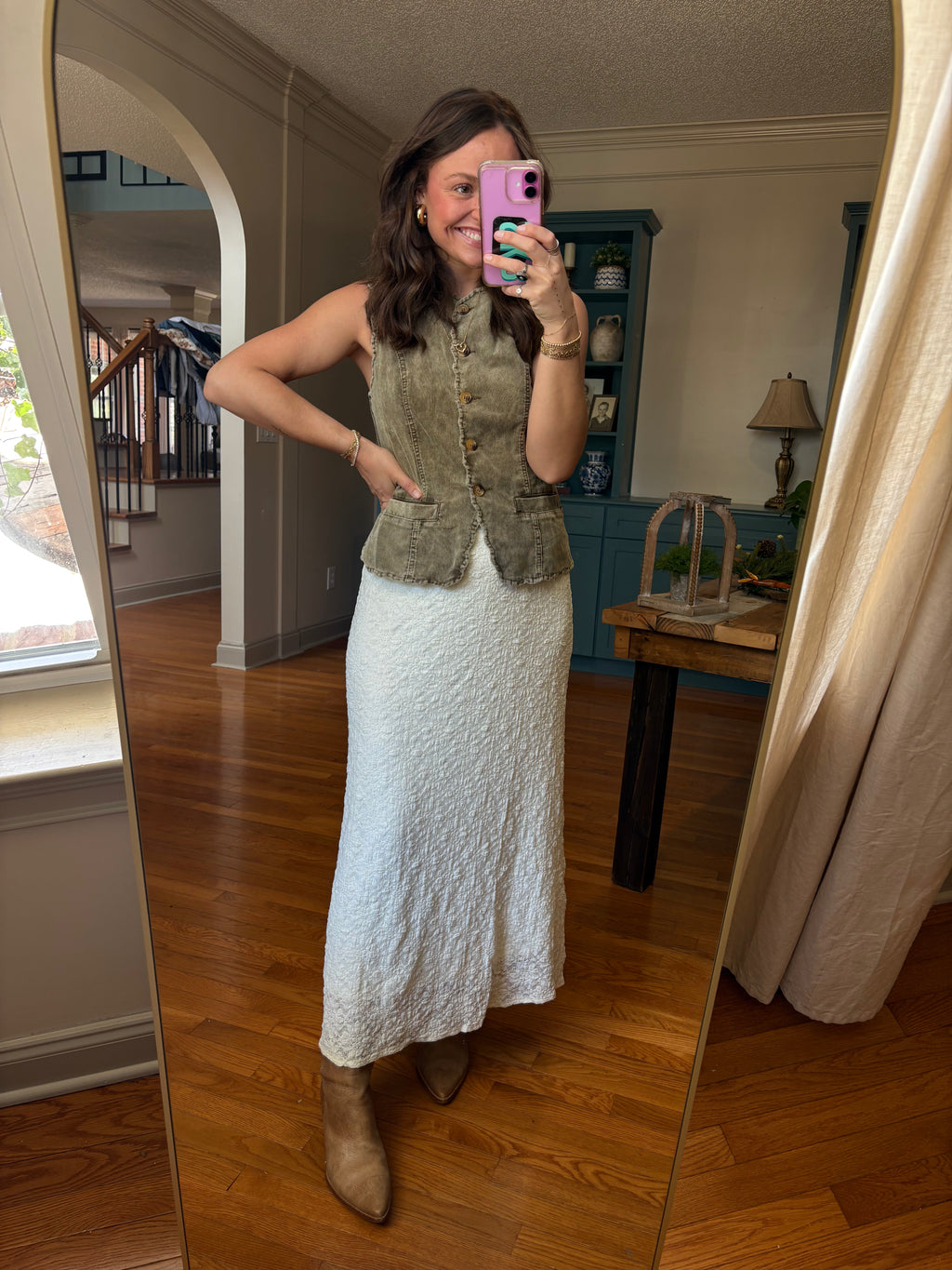 Lace Reverie Midi Skirt