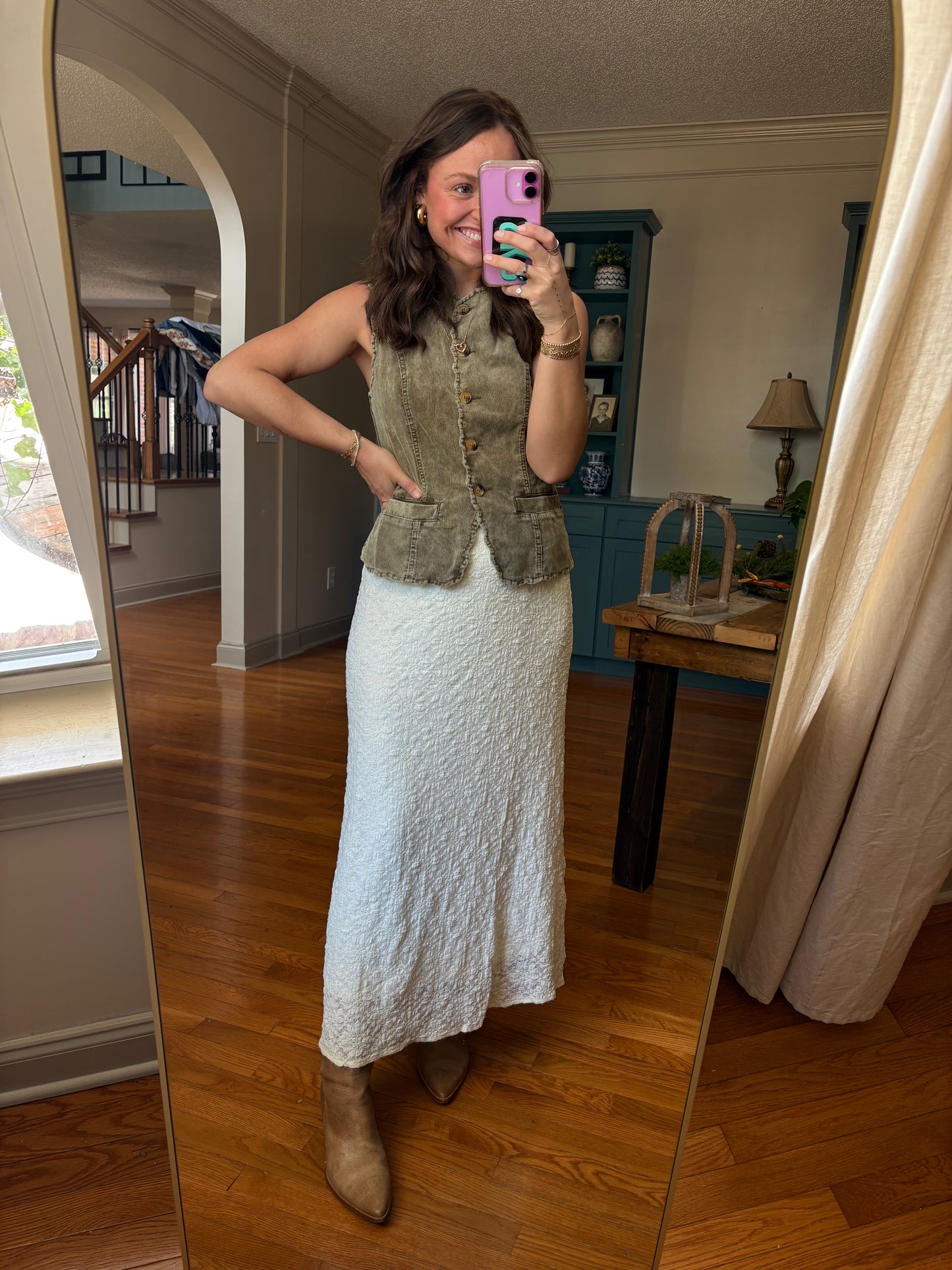 Lace Reverie Midi Skirt