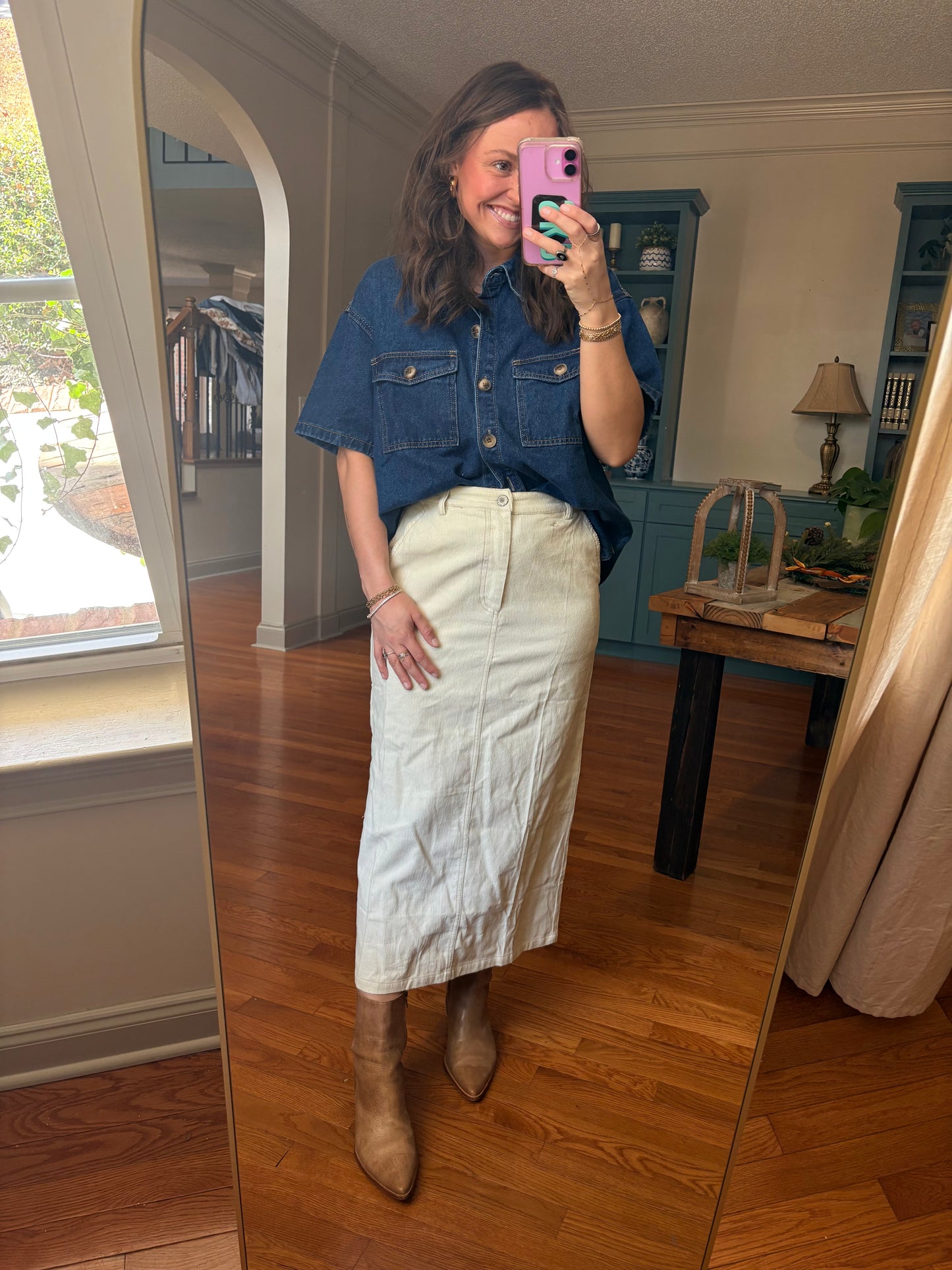 The Split Second Corduroy Skirt