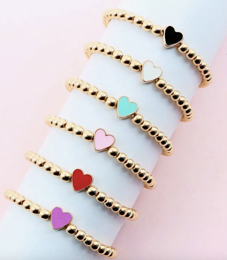 Lena Heart Beaded Bracelet