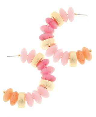 Rhondelle Bead Hoops