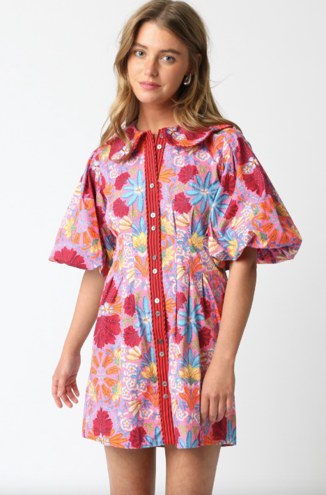 Floral Fluff Mini Dress