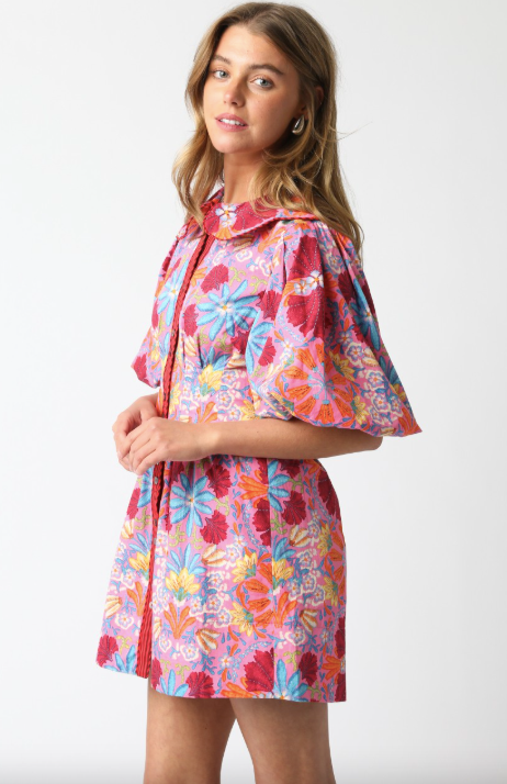 Floral Fluff Mini Dress