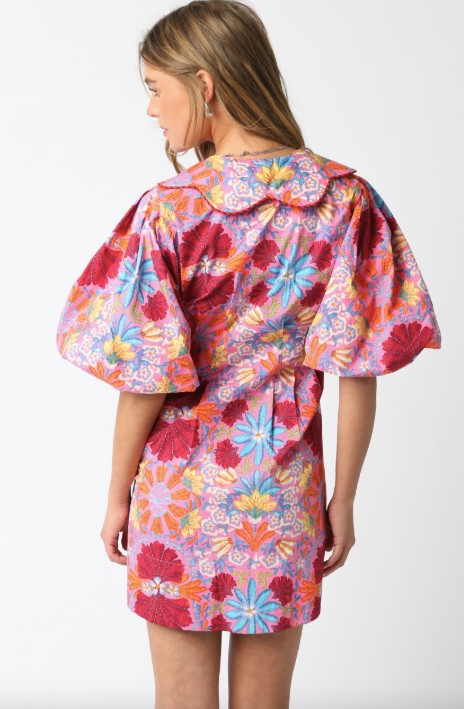 Floral Fluff Mini Dress